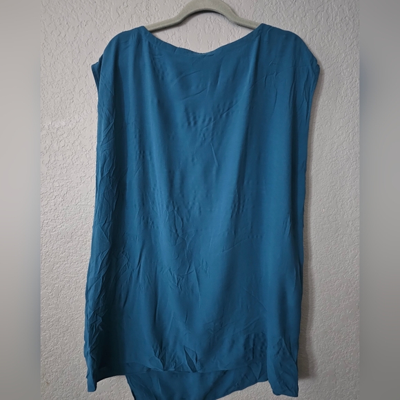 Eileen Fisher Silk Crepe Boxy Top Shirt Women's Size L - Picture 2 of 7